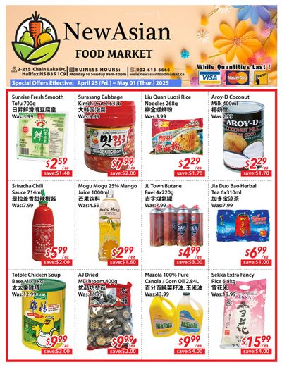 New Asian Food Market Flyer April 25 to May 1