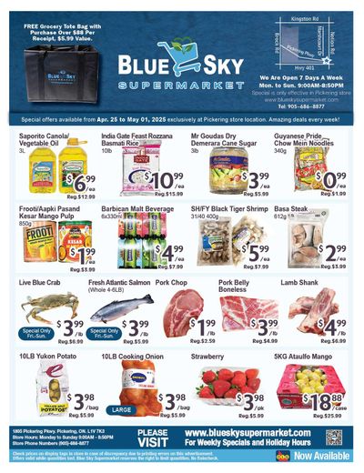 Blue Sky Supermarket (Pickering) Flyer April 25 to May 1