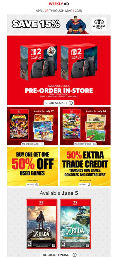 GameStop Flyer April 25 to May 1