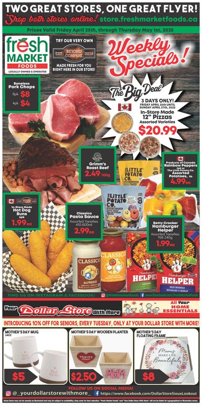 Fresh Market Foods Flyer April 25 to May 1 Fresh Market Foods Flyer April 25 to May 1