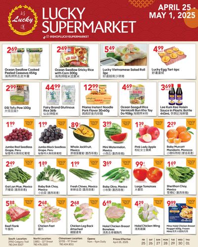 Lucky Supermarket (Edmonton) Flyer April 25 to May 1