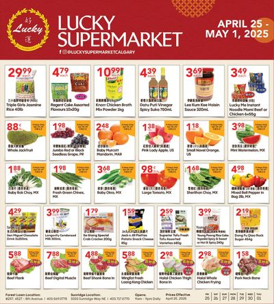 Lucky Supermarket (Calgary) Flyer April 25 to May 1