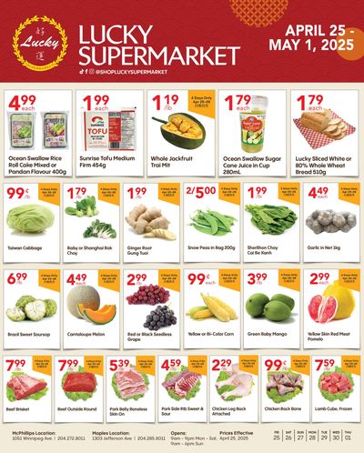 Lucky Supermarket (Winnipeg) Flyer April 25 to May 1
