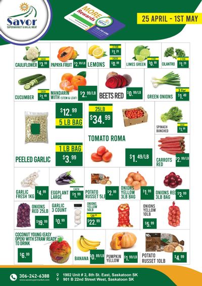 Savor Supermarket Flyer April 25 to May 1