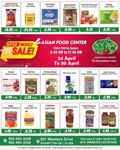 Asian Food Centre (Wanless Dr.) Flyer April 24 to 30