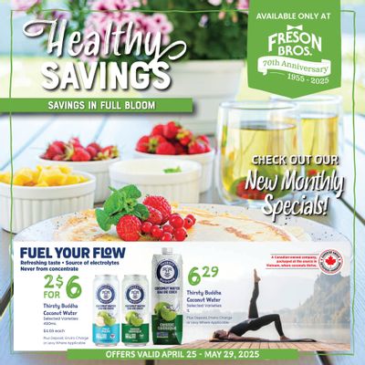 Freson Bros. Healthy Savings Flyer April 25 to May 29