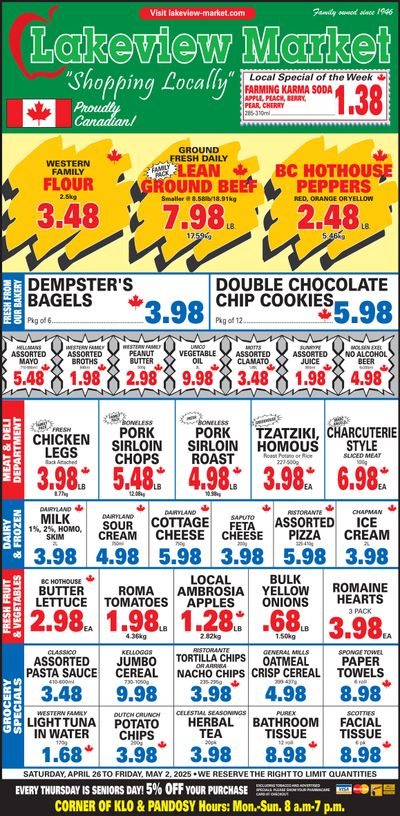 Lakeview Market Flyer April 26 to May 2