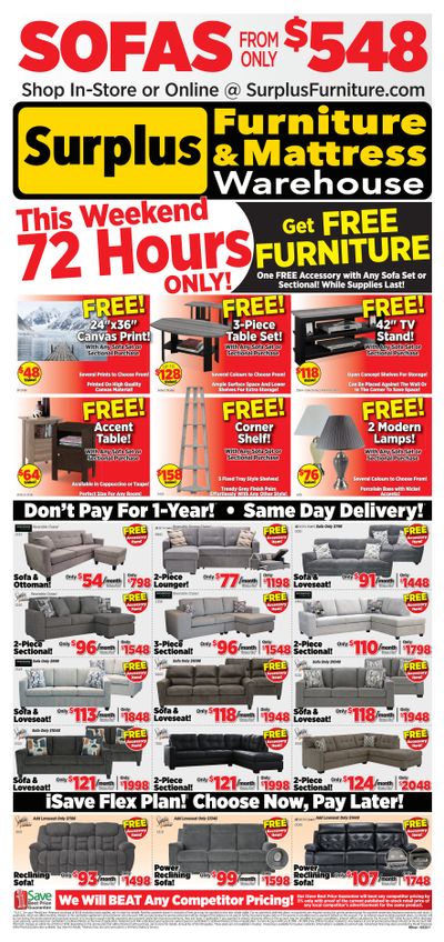 Surplus Furniture & Mattress Warehouse (Red Deer) Flyer April 28 to May 4