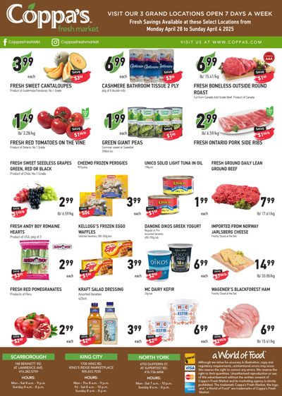 Coppa's Fresh Market Flyer April 28 to May 4