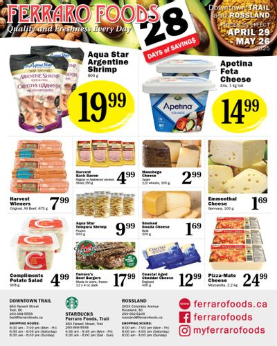 Ferraro Foods Monthly Flyer April 29 to May 26 Ferraro Foods Monthly Flyer April 29 to May 26