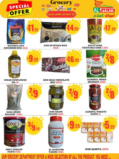 Al-Salam Supermarket Flyer April 29 to May 5