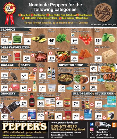 Pepper's Foods Flyer April 29 to May 5