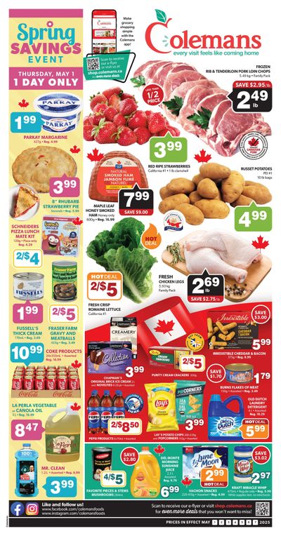 Coleman's Flyer May 1 to 7 Coleman's Flyer May 1 to 7