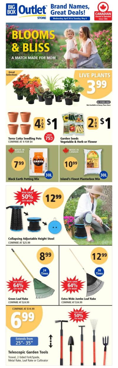 Big Box Outlet Store Flyer April 30 to May 6 Big Box Outlet Store Flyer April 30 to May 6