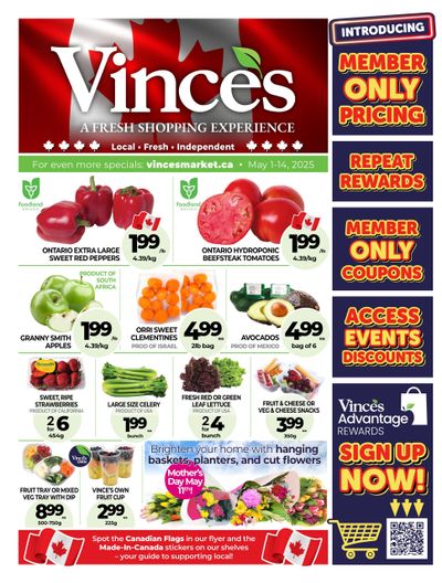 Vince's Market Flyer May 1 to 14 Vince's Market Flyer May 1 to 14