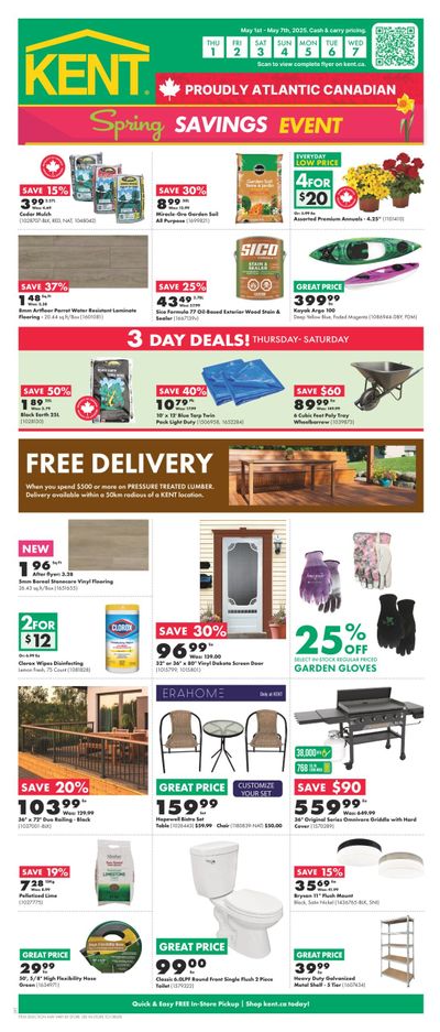 Kent Building Supplies Flyer May 1 to 7
