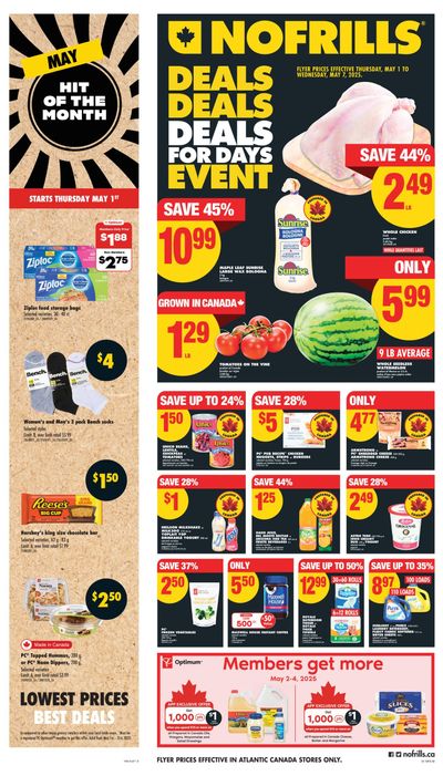 No Frills (Atlantic) Flyer May 1 to 7