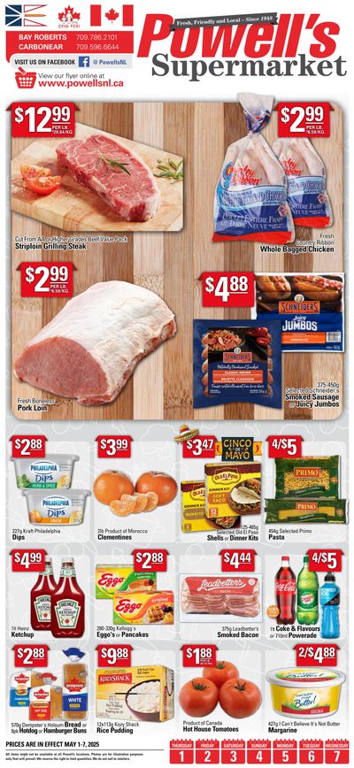Powell's Supermarket Flyer May 1 to 7 Powell's Supermarket Flyer May 1 to 7