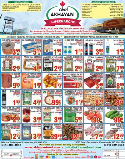 Akhavan Supermarche Flyer April 30 to May 6