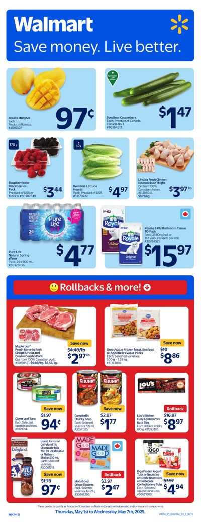 Walmart (West) Flyer May 1 to 7