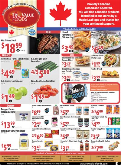 Tru Value Foods Flyer April 30 to May 6