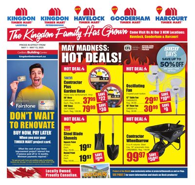 Timber Mart Flyer April 30 to May 13 Timber Mart Flyer April 30 to May 13