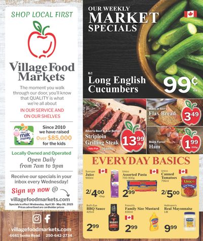 Village Food Markets Flyer April 30 to May 6 Village Food Markets Flyer April 30 to May 6