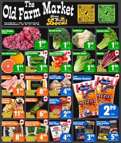 The Old Farm Market (Duncan) Flyer May 1 to 7