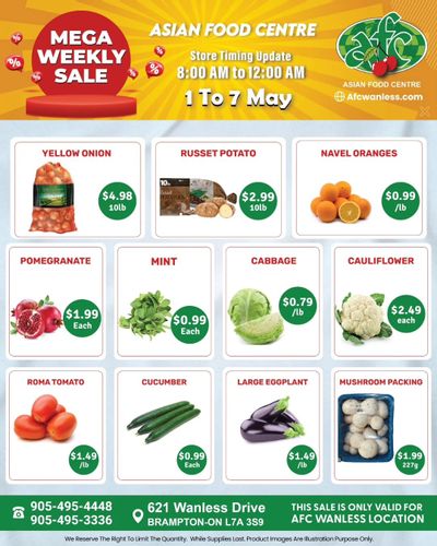 Asian Food Centre (Wanless Dr.) Flyer May 1 to 7