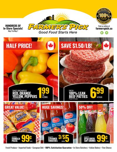 Farmer's Pick Flyer May 1 to 7 Farmer's Pick Flyer May 1 to 7
