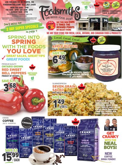 Foodsmiths Flyer May 1 to 8 Foodsmiths Flyer May 1 to 8
