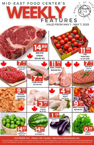 Mid-East Food Centre Flyer May 1 to 7