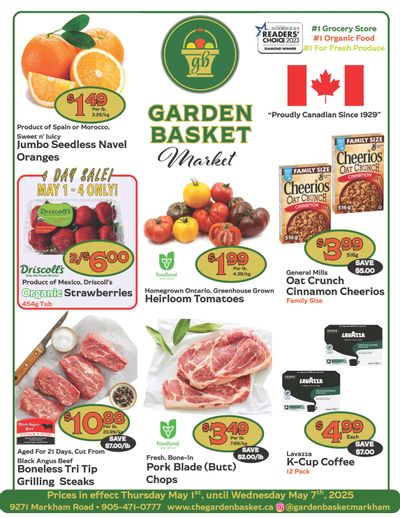 The Garden Basket Flyer May 1 to 7