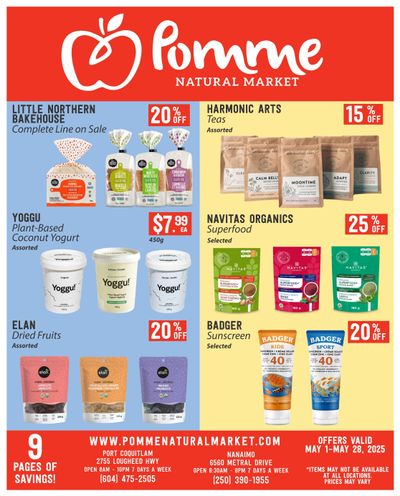 Pomme Natural Market Monthly Specials Flyer May 1 to 28