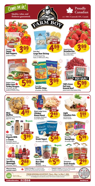Farm Boy Flyer May 1 to 7