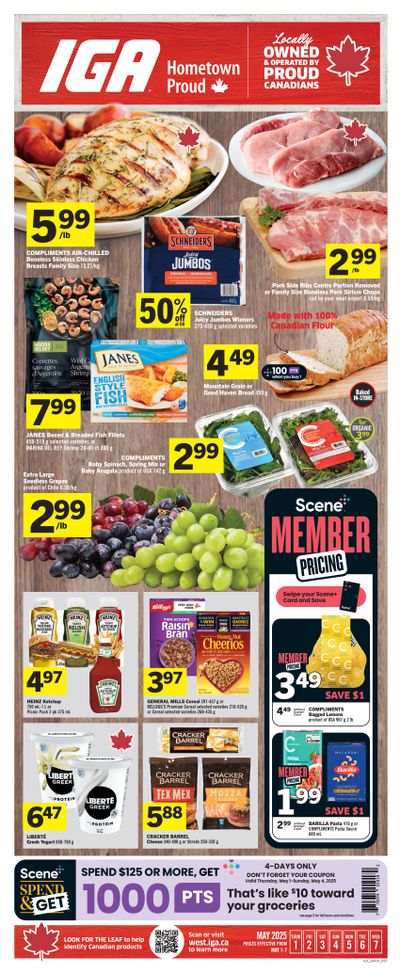 IGA (SK, MB & ON) Flyer May 1 to 7