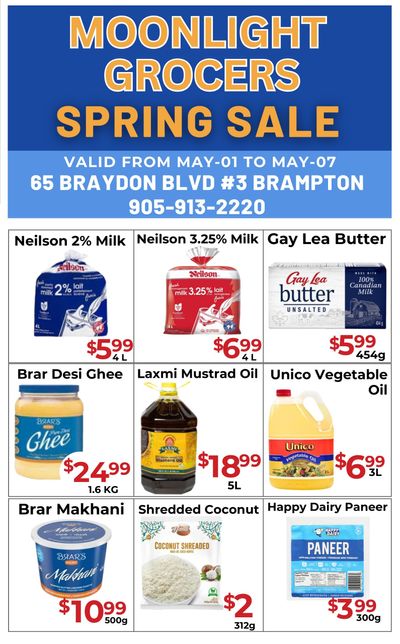Moonlight Grocers Flyer May 1 to 7