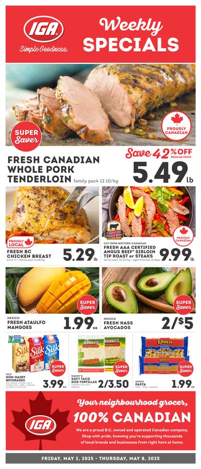 IGA Stores of BC Flyer May 2 to 8 IGA Stores of BC Flyer May 2 to 8