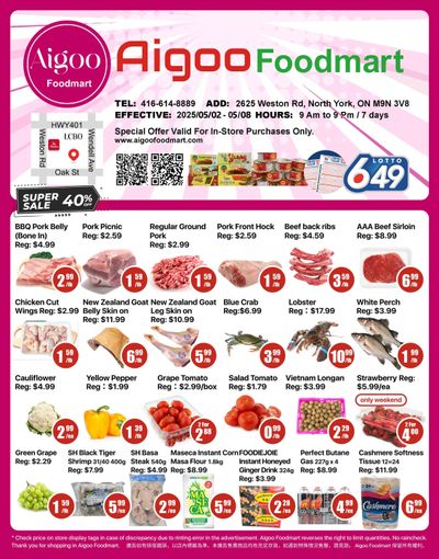 Aigoo Foodmart Flyer May 2 to 8