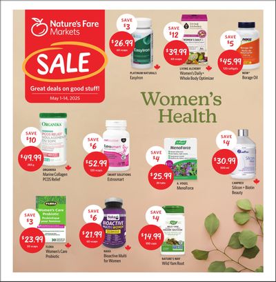 Nature's Fare Markets Flyer May 1 to 14 Nature's Fare Markets Flyer May 1 to 14