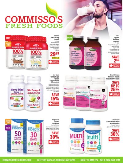 Commisso's Fresh Foods Wellness Flyer May 2 to 15