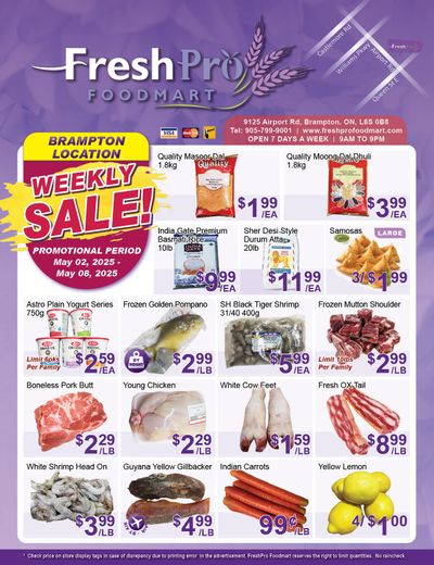 FreshPro Foodmart (Brampton) Flyer May 2 to 8
