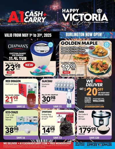 A-1 Cash and Carry Flyer May 1 to 31 A-1 Cash and Carry Flyer May 1 to 31