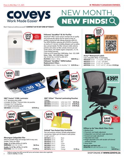 Covey Basics Flyer May 1 to 31 Covey Basics Flyer May 1 to 31