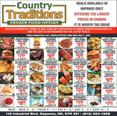 Country Traditions Flyer May 1 to 8
