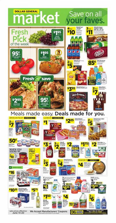 Dollar General Weekly Ad & Flyer June 14 to 20
