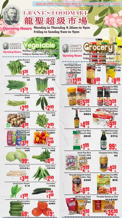 Grant's Food Mart Flyer May 2 to 8
