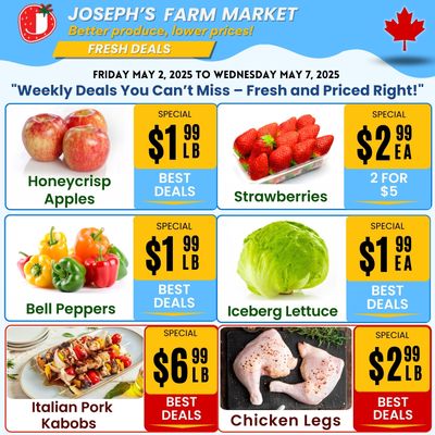 Joseph's Farm Market Flyer May 2 to 7