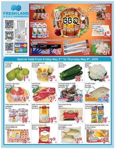 FreshLand Supermarket Flyer May 2 to 8