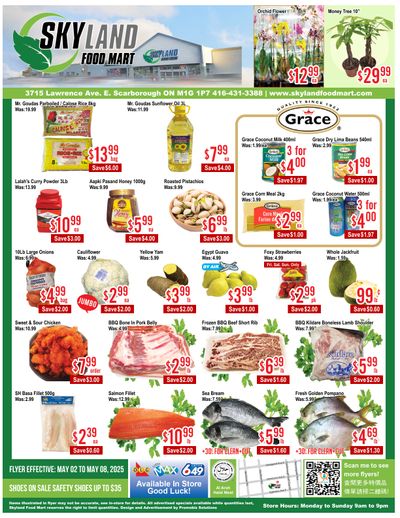 Skyland Food Mart Flyer May 2 to 8